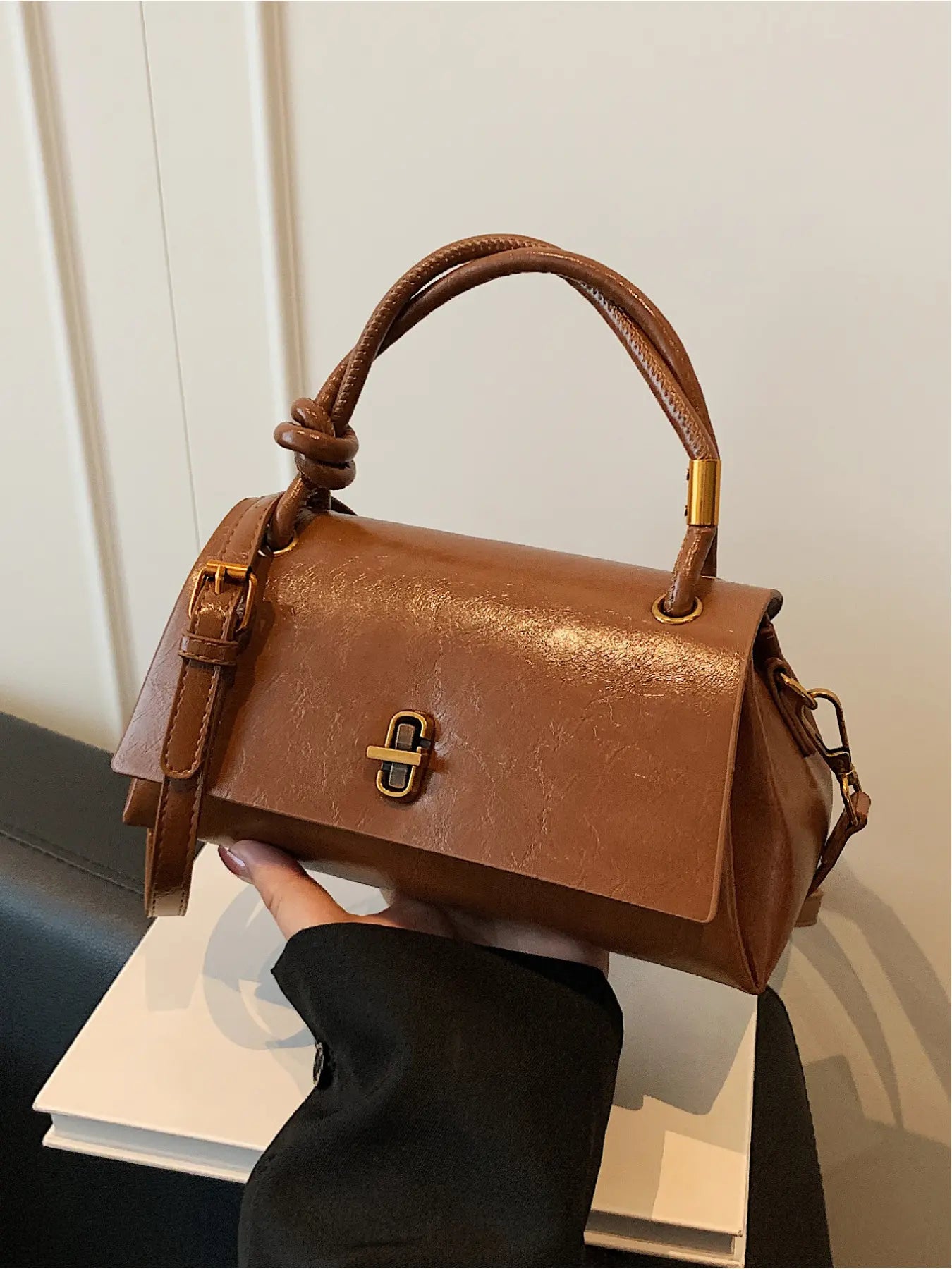 Small Satchel Bag, Casual Flip Cover Clutch for Shopping & Commuting, Crossbody Shoulder Bag, Classic Flap Shoulder, Fashion Bags