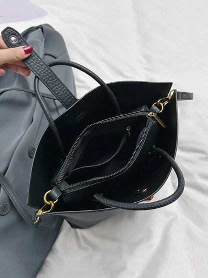 25 fall&winter Women's Elegant Solid Color Handbag, Fashionable Crossbody Bag for Daily Used, Casual Trendy Versatile High-quality Daily Commuting Bag