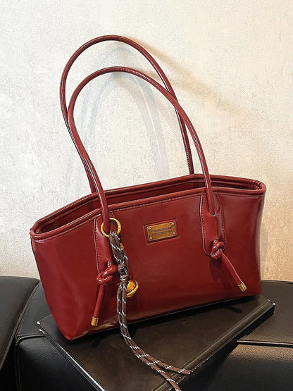 26 Women's Elegant Solid Color Shoulder Bag, Fashionable Large Capacity Handbag Crossbody Bag for Daily Used, Casual Trendy Versatile High-quality Daily Commuting Bag, Fashionable Unique Bags #GLOBAL PICKS