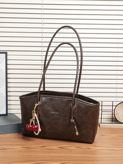 26 Women's Elegant Solid Color Shoulder Bag, Fashionable Large Capacity Handbag Crossbody Bag for Daily Used, Casual Trendy Versatile High-quality Daily Commuting Bag, Fashionable Unique Bags #GLOBAL PICKS