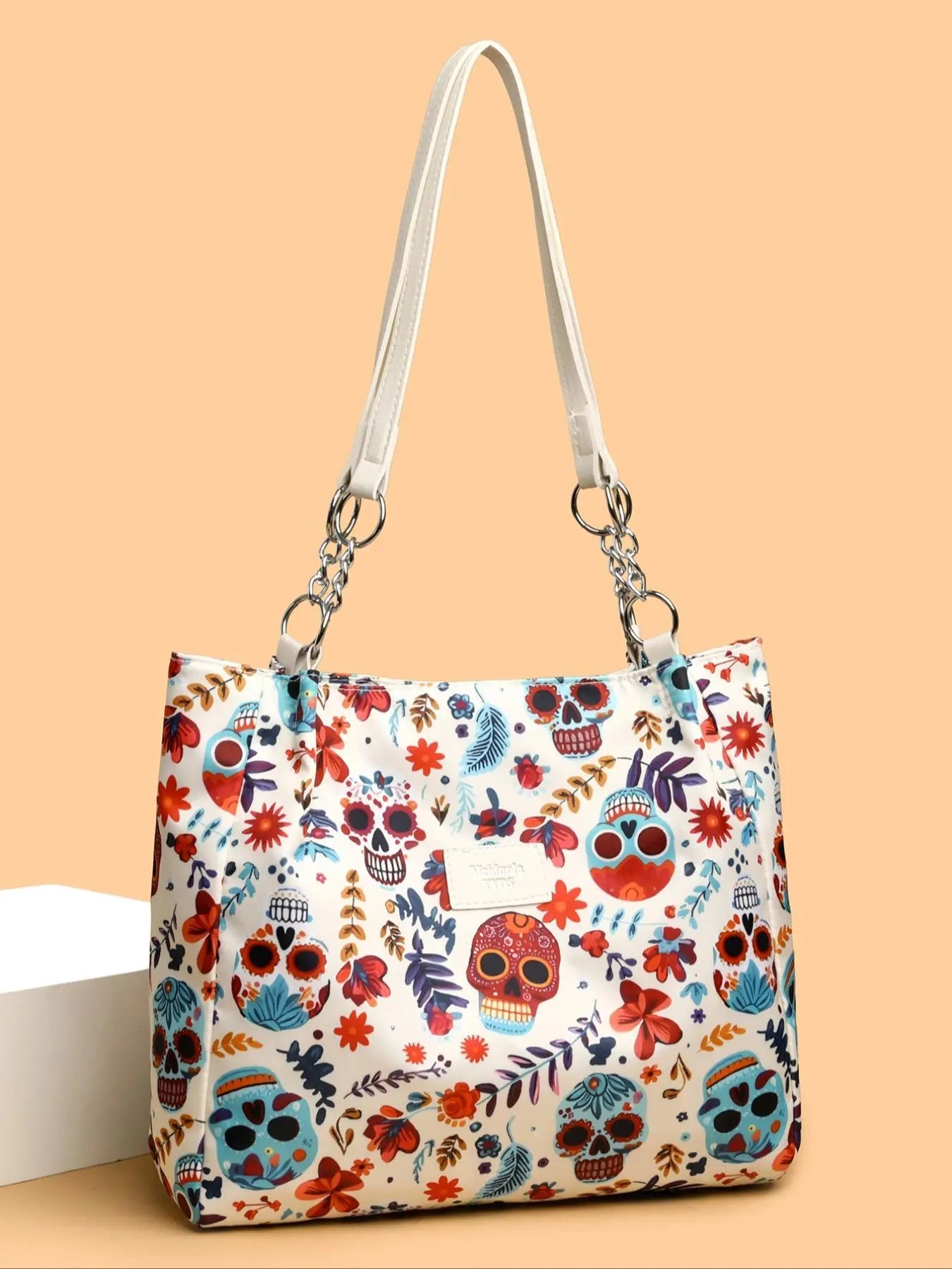 Women's Random Leopard Print Shoulder Bag, Style Large Capacity Tote Bag for Work & Daily Used, Personalized Trendy All-match Underarm Bag