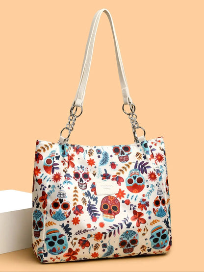 Women's Random Leopard Print Shoulder Bag, Style Large Capacity Tote Bag for Work & Daily Used, Personalized Trendy All-match Underarm Bag