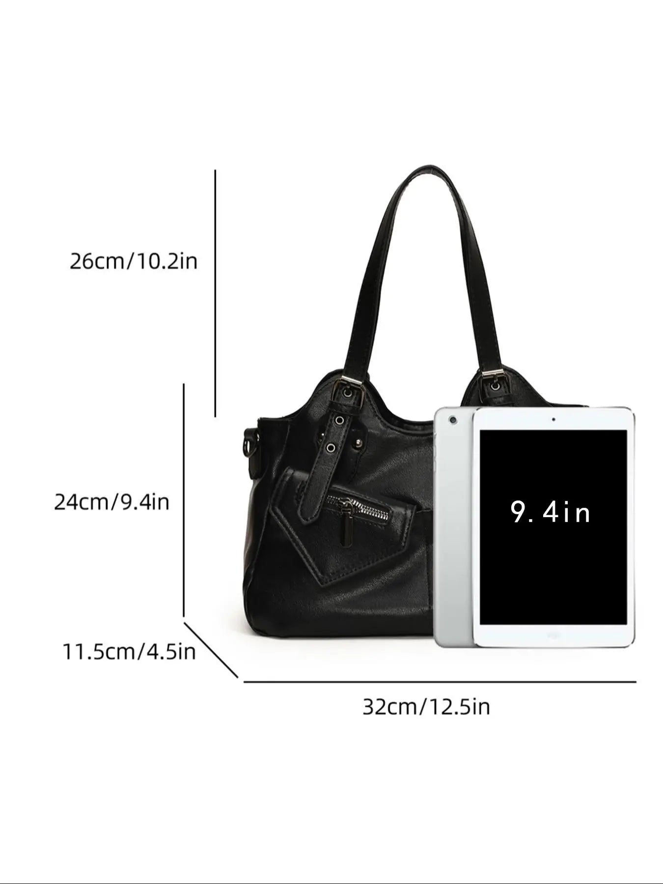 Women's Elegant Grommet Eyelet Design Tote Bag, Handbag Shoulder Purse, Fashionable Large Capacity Shoulder Bag, Casual Versatile Everyday Crossbody Bag for Daily Outings, Short Outings, Mothers Day Gift Ideas