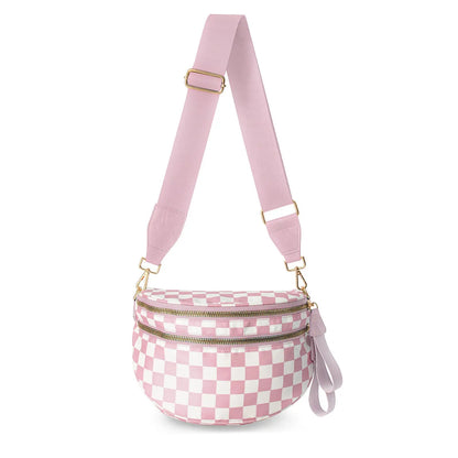 Gold Blush BEST SELLING Nylon Bum Bag Crossbody Bag MORE COLORS! Checkered Bum Bag Versatile Bum Bag