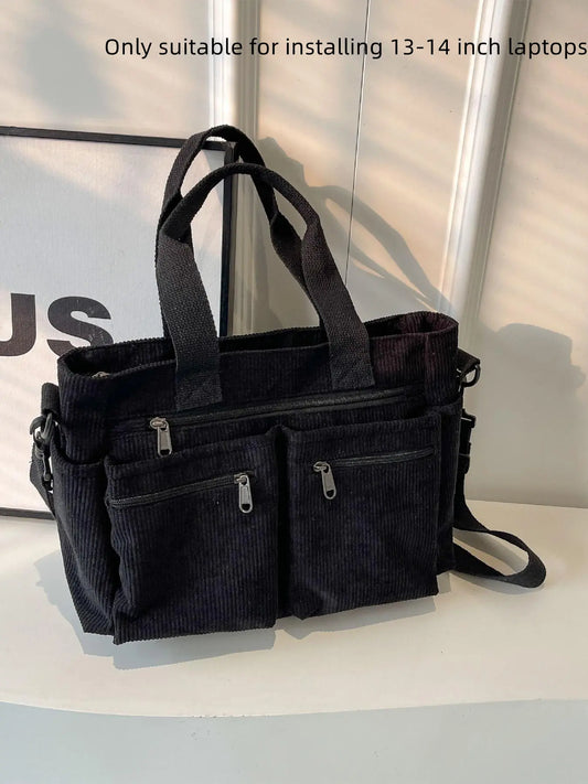 25 fall&winter Women's Casual Solid Color Zipper Crossbody Bag, Large Capacity Multi-pocket Design Portable Shoulder Bag for Daily Used, Girl Fashionable Shopping Bag, Zipper Crossbody Tote, Crossbody Shoulder Handbag, Casual Bags
