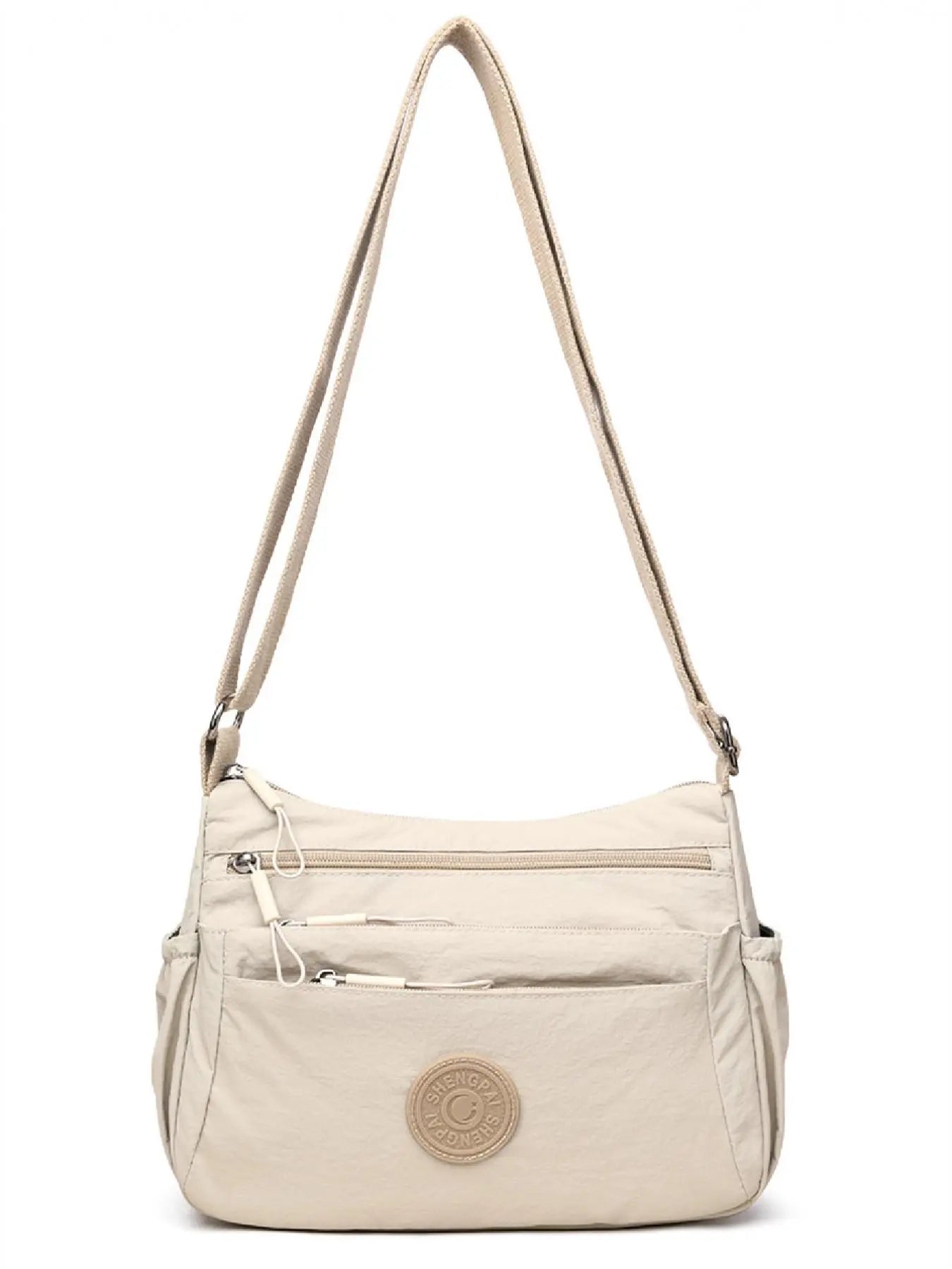 Women's Solid Color Fashionable Multi-pocket Zipper Crossbody Shoulder Bag for Daily Use, Casual Trendy Versatile High-quality Daily Commuting Bag, Crossbody Purse, Casual Trendy Purses