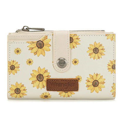 Wrangler Wallet for Women Cow Print Bifold Wallet Card Cases & Money Organizers