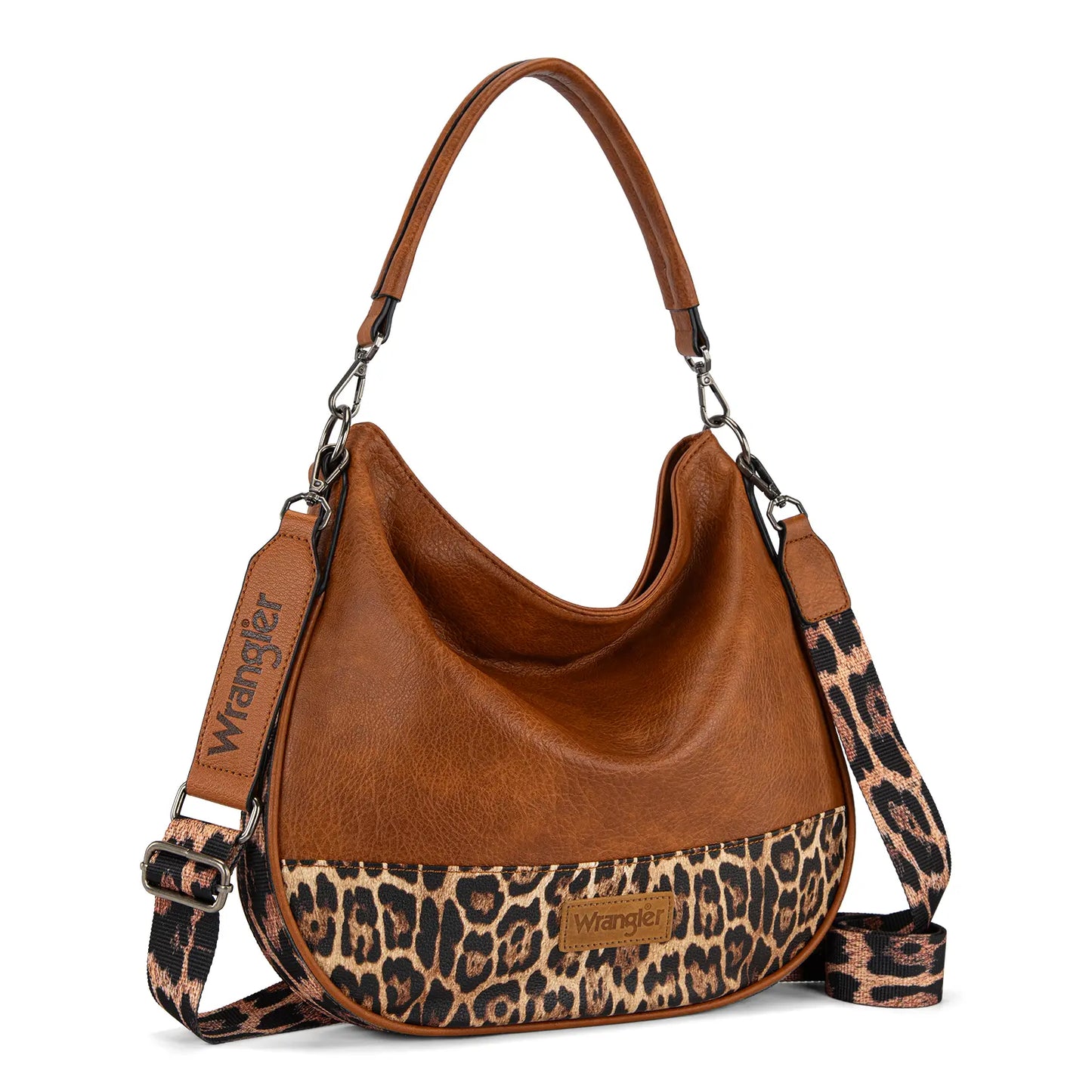 Wrangler Hobo Bags Large Crossbody Bags for Women Shoulder Purses with Striped Cotton Straps