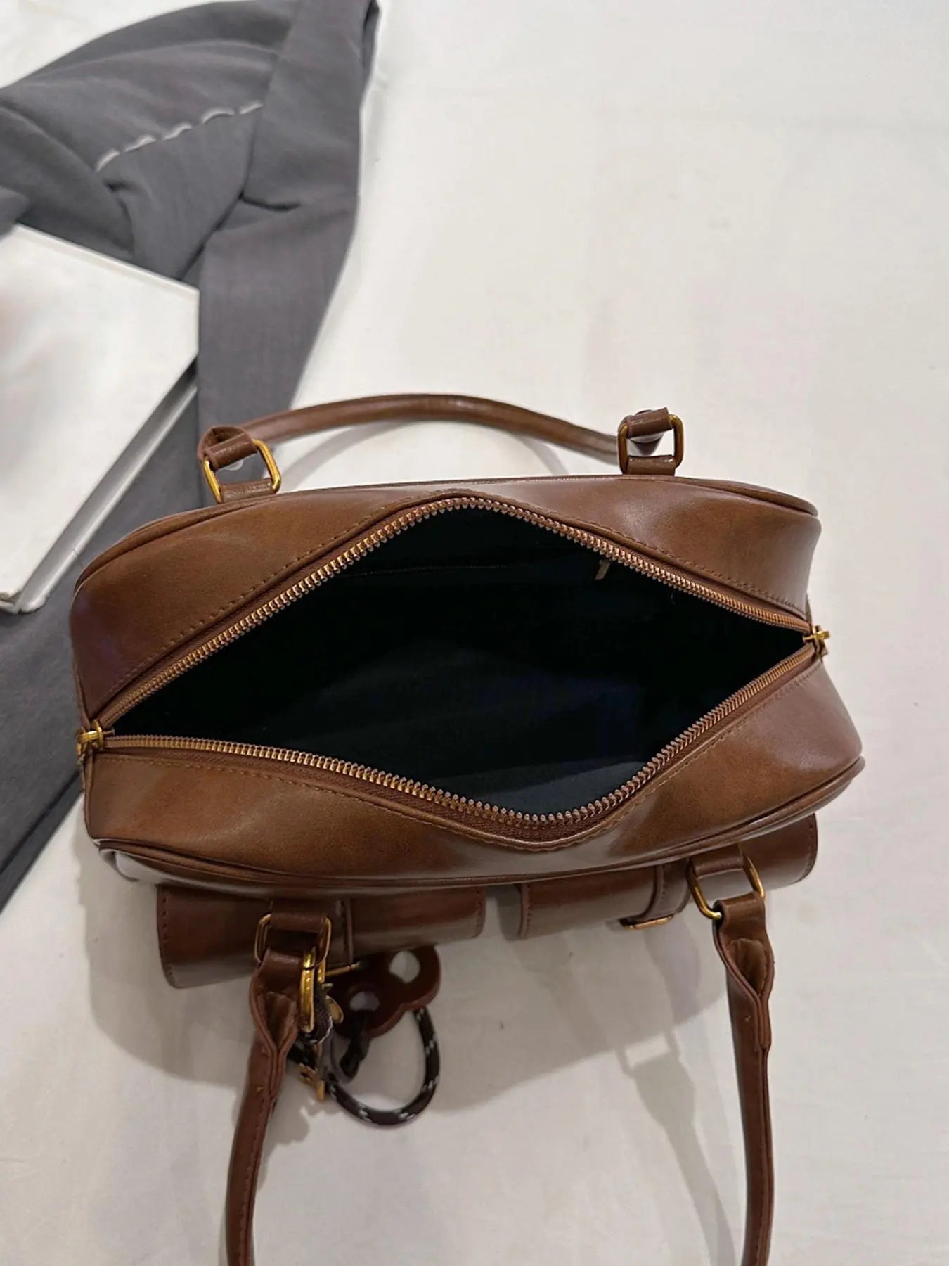 Women's Elegant Solid Color Shoulder Bag, Fashionable Pu Leather Bag for Daily Used, Casual Trendy Versatile High-quality Daily Commuting Bag