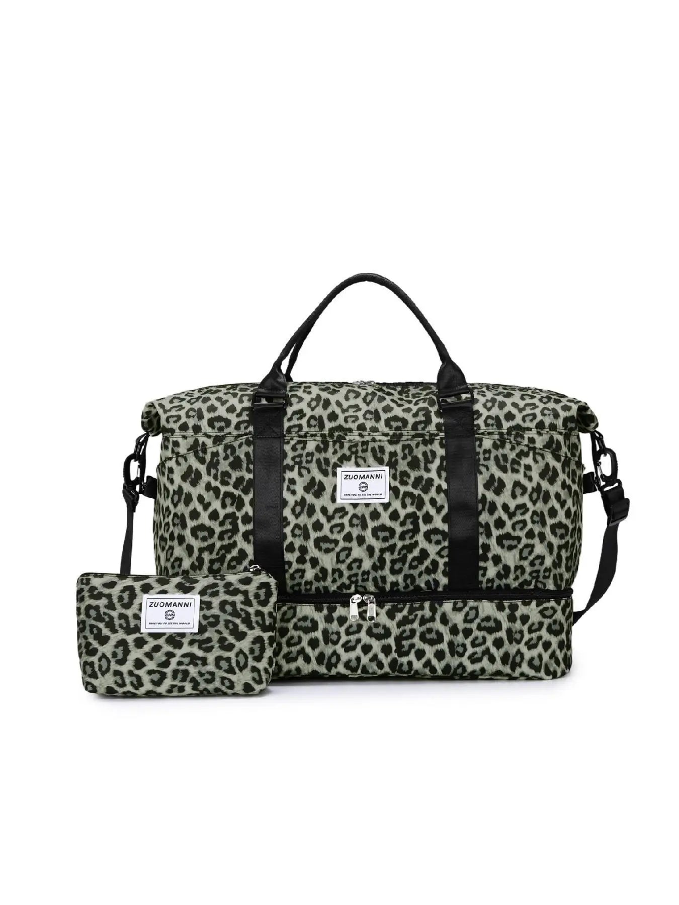 Large Capacity Multifunctional Travel Bag Set, Letter Pattern Zipper Travel Bag with Shoe Compartment, Casual Sports Fitness Bag for Women & Men, Weekender Travel Set, Travel Essentials, Daily Travel Bag, Traveling Bag