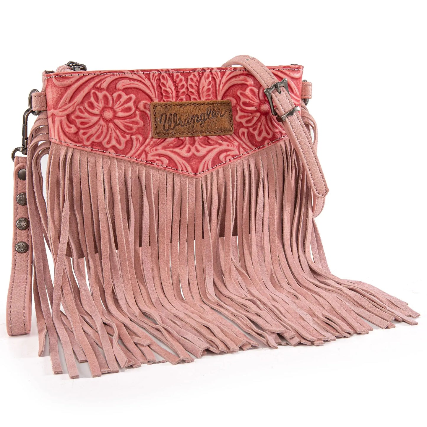 Wrangler Crossbody Small Purse for Women Wristlet Fringe Bag Western Purse