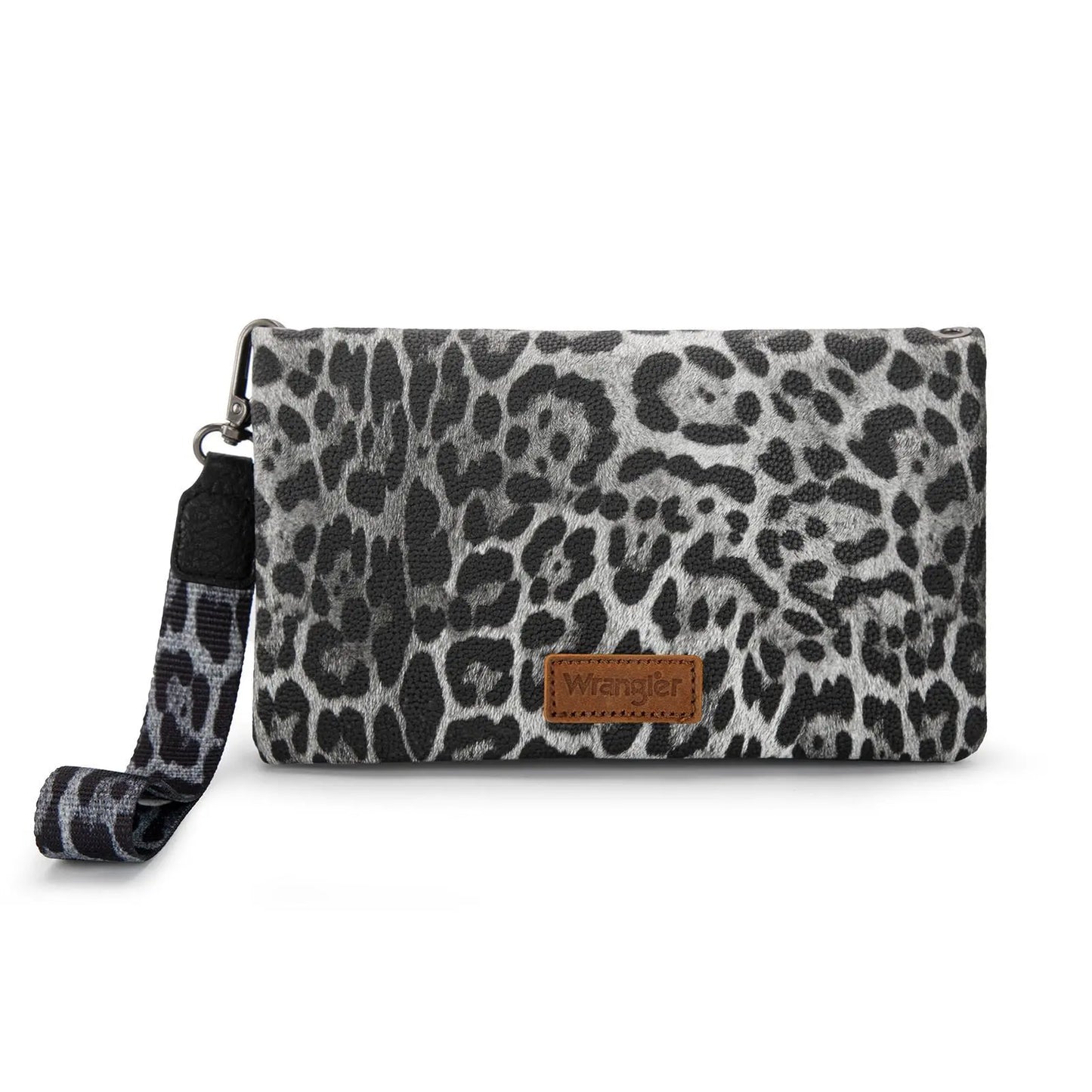 Wrangler RFID Blocking Bifold Clutch Credit Card Holder Purse with Crossbody Strap for Woman