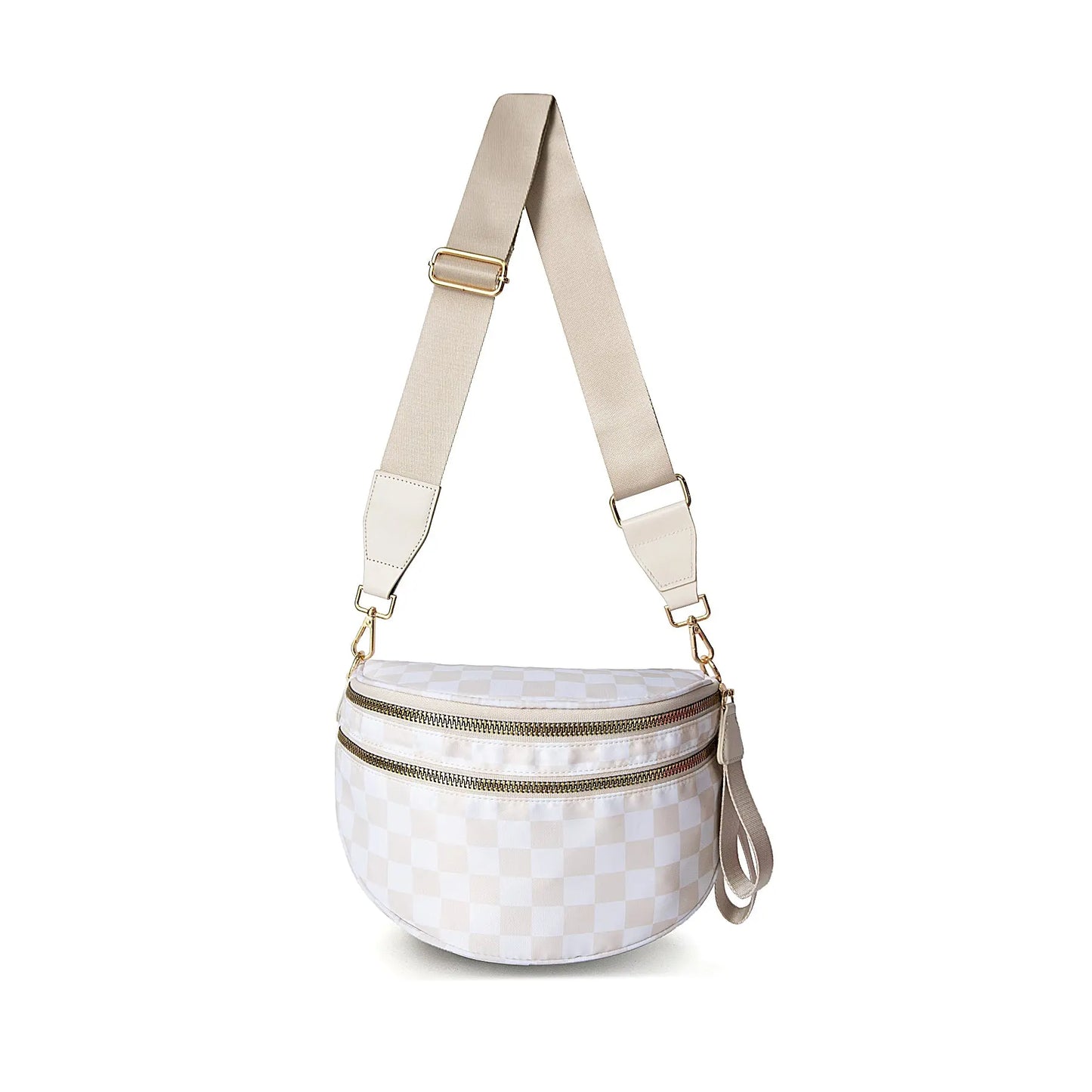 Gold Blush BEST SELLING Nylon Bum Bag Crossbody Bag MORE COLORS! Checkered Bum Bag Versatile Bum Bag