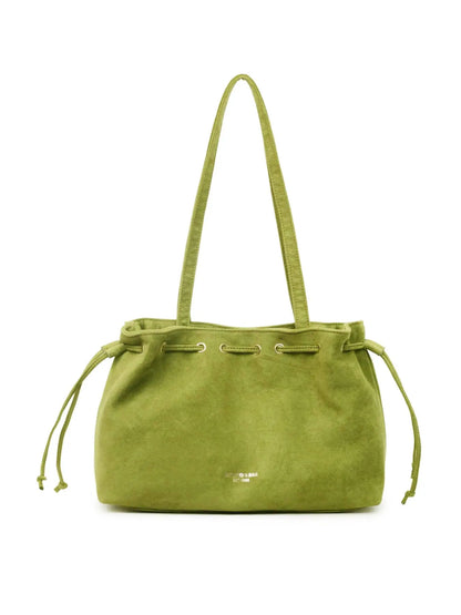 Retro Exquisite Tote Bag with Drawstring Closure Design, Stylish Versatile Large-Capacity Shoulder Bag, Suitable for Dates and Parties, Casual Commuter Bag