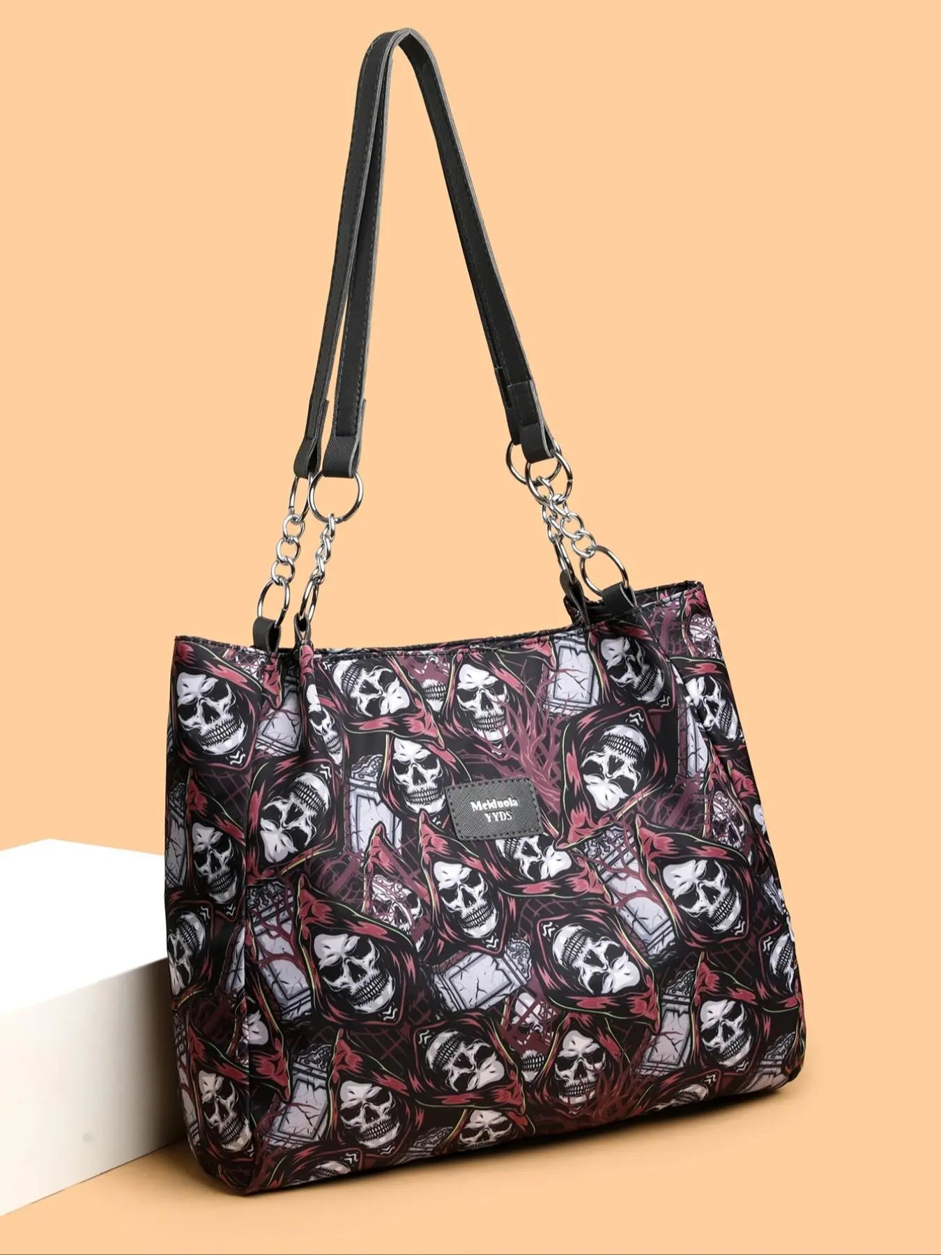 Women's Random Leopard Print Shoulder Bag, Style Large Capacity Tote Bag for Work & Daily Used, Personalized Trendy All-match Underarm Bag
