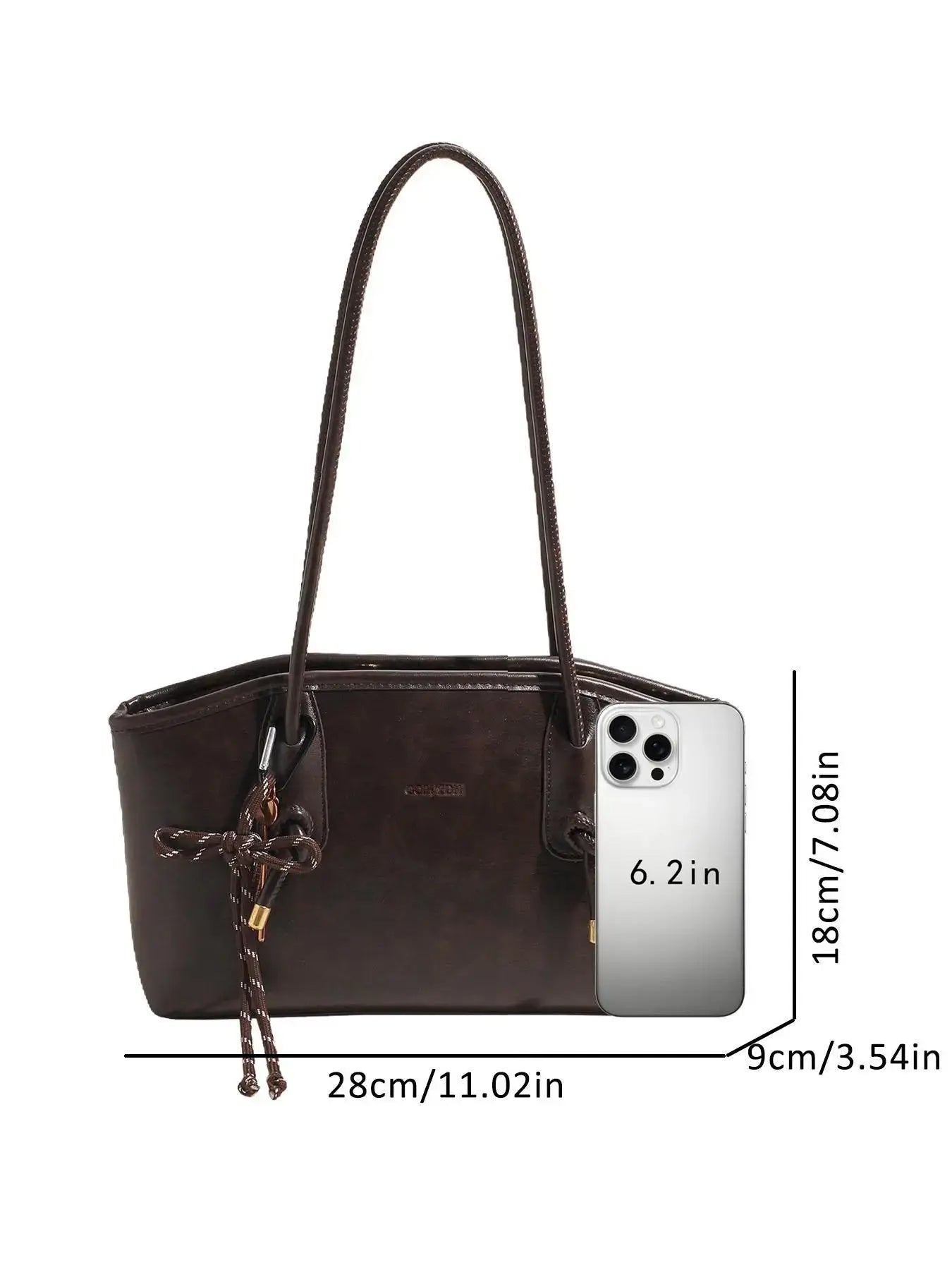 26 Women's Elegant Solid Color Shoulder Bag, Fashionable Large Capacity Handbag Crossbody Bag for Daily Used, Casual Trendy Versatile High-quality Daily Commuting Bag, Fashionable Unique Bags #GLOBAL PICKS