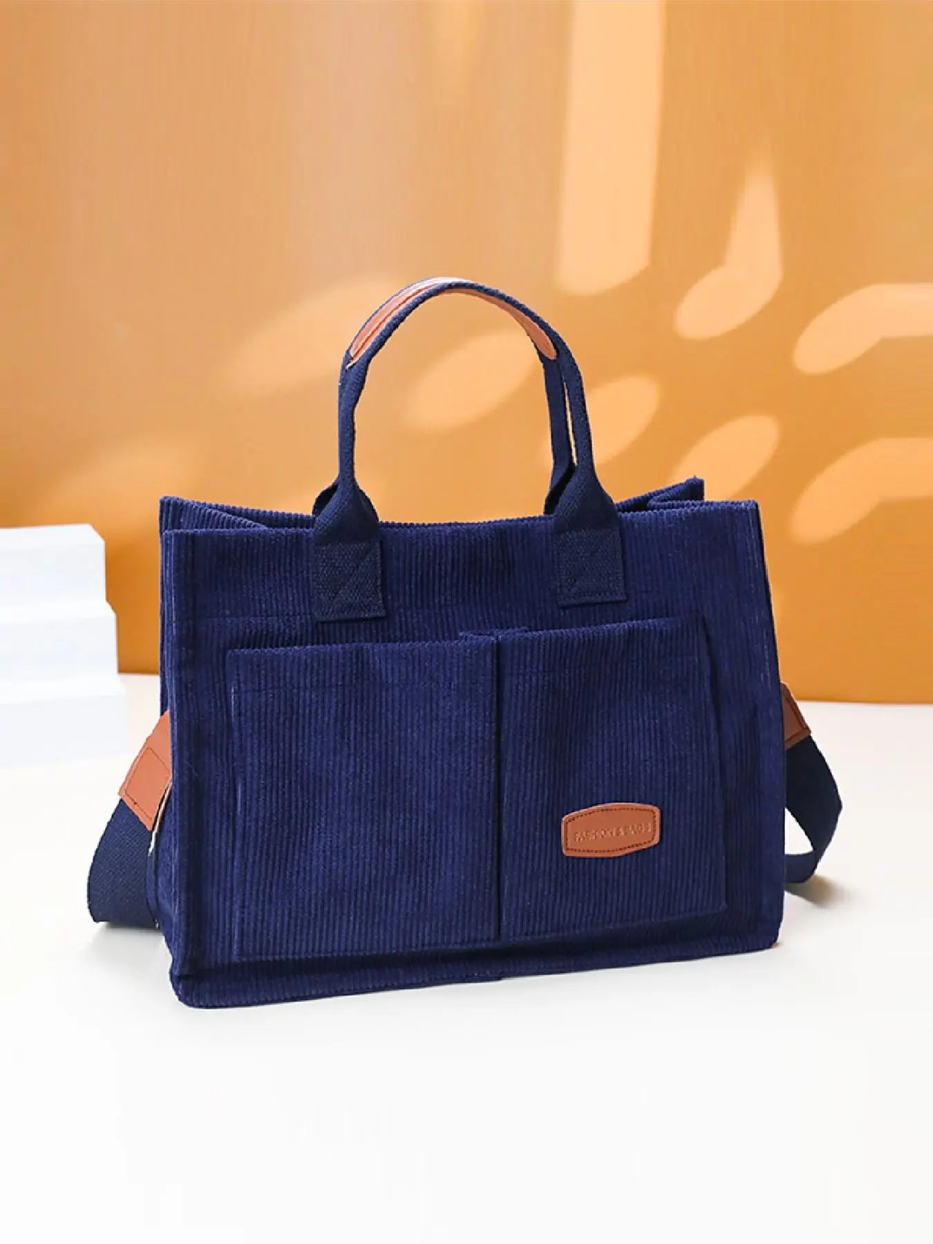 Summer Everything Tote Bag for Women, Plain/Cherry Pattern Work Bag, Everyday Shoulder Bag, Trendy Versatile Commuting Bag, Girl Large Beach Bags, Fabric Shoulder Bags
