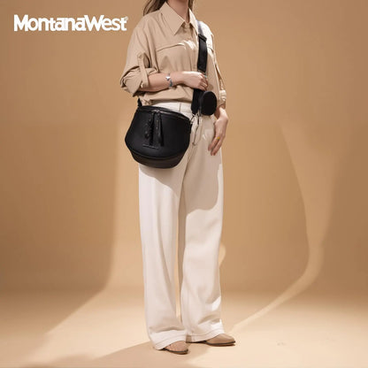 Montana West Large Fanny Pack Crossbody Sling Bags  with Adjustable Strap and Coin Purse