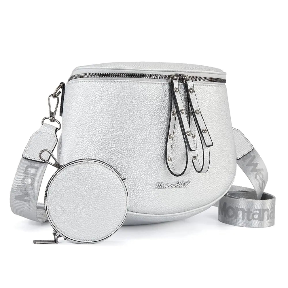 Montana West Large Fanny Pack Crossbody Sling Bags  with Adjustable Strap and Coin Purse