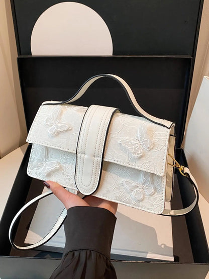 Women's Elegant Crocodile Embossed Stylish Crossbody Bag, Fashion Lion Head Decor Shoulder Bag for Daily Used, Casual Trendy Versatile High-quality Daily Commuting Bag, Fashion Crossbody Bags