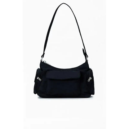 BM Style Women's Black Plain Shoulder Bag - Simple Design & Classic Style Casual Commuter Bag