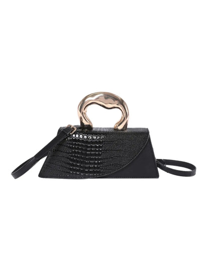 Women's Elegant Crocodile Embossed Crossbody Bag, Fashionable Solid Color Shoulder Bag for Daily Used, Crossbody Clutch Purse, Casual Trendy Versatile High-quality Daily Commuting Bags, Handbag Shoulder Bag, Crossbody Shoulder Purses