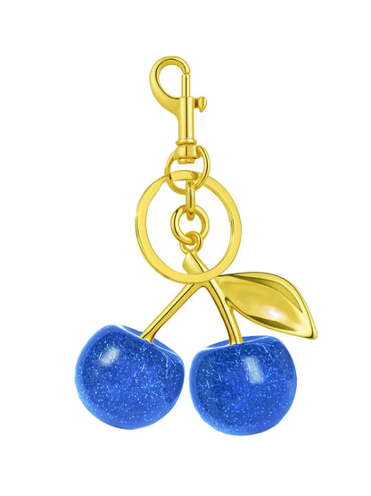 Cherry Keychain, Keychain Accessories, Girly Keychain for Bags, Women's Bag Pendant, Fashion Trend Exquisite Pendant, Women's Backpack Elegant Pendant, Suitable for Valentine's Day and Christmas Gift for Friends