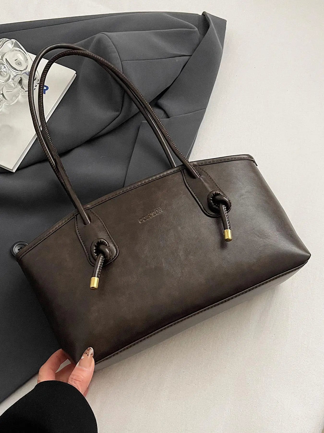 26 Women's Elegant Solid Color Shoulder Bag, Fashionable Large Capacity Handbag Crossbody Bag for Daily Used, Casual Trendy Versatile High-quality Daily Commuting Bag, Fashionable Unique Bags #GLOBAL PICKS