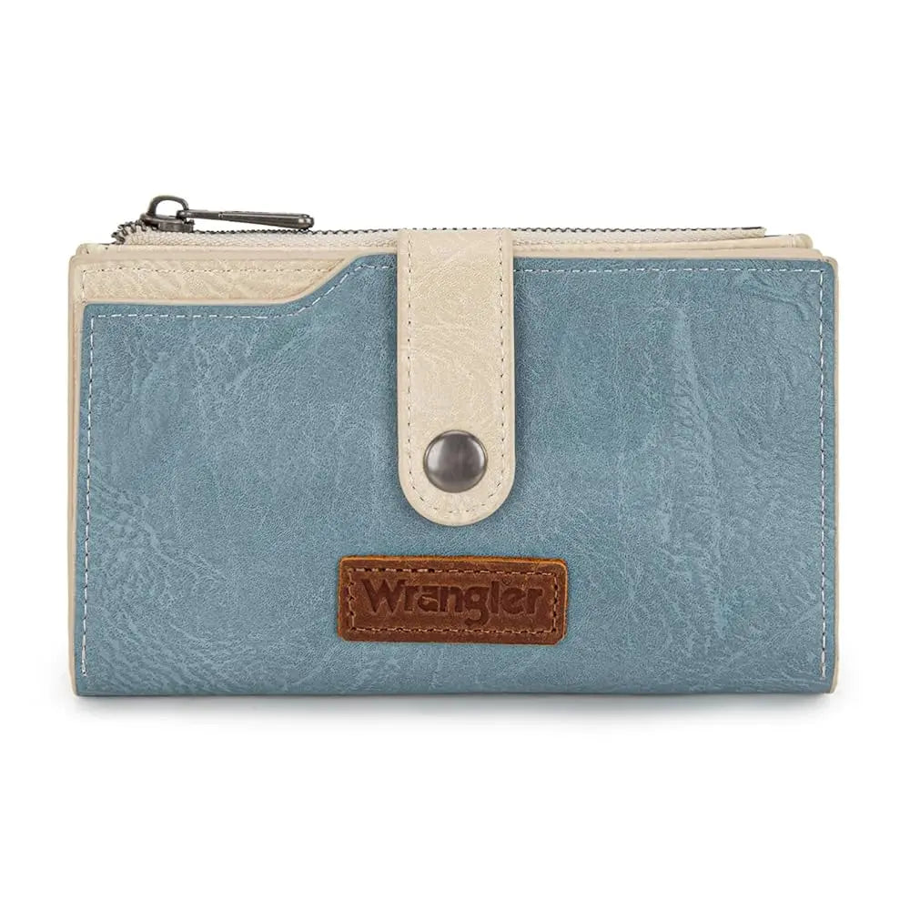 Wrangler Wallet for Women Cow Print Bifold Wallet Card Cases & Money Organizers