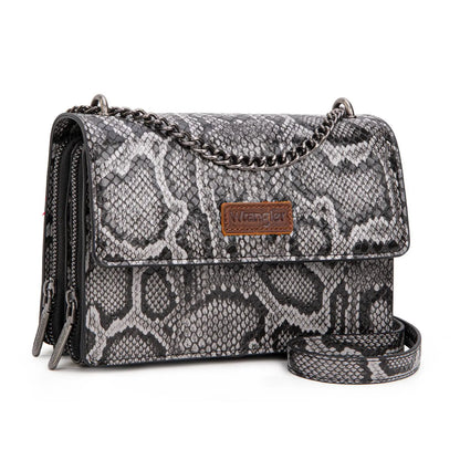 Wrangler Flap Crossbody Purse for Women Shoulder Bag Vintage Wallets with Chain