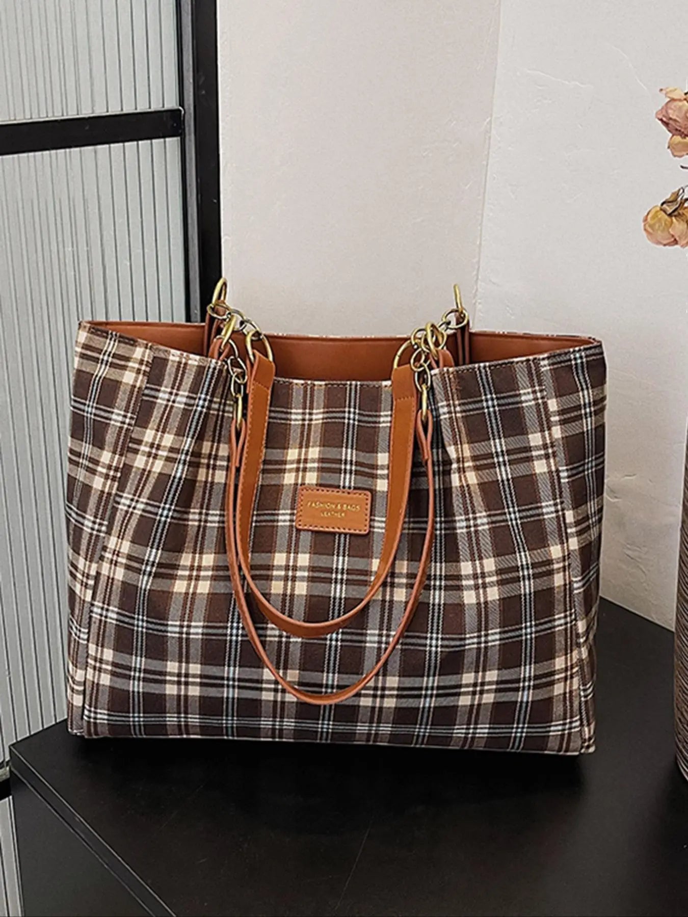 Women's Random Leopard Print Shoulder Bag, Style Large Capacity Tote Bag for Work & Daily Used, Personalized Trendy All-match Underarm Bag