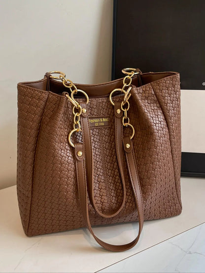 Women's Random Leopard Print Shoulder Bag, Style Large Capacity Tote Bag for Work & Daily Used, Personalized Trendy All-match Underarm Bag