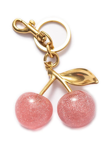 Cherry Keychain, Keychain Accessories, Girly Keychain for Bags, Women's Bag Pendant, Fashion Trend Exquisite Pendant, Women's Backpack Elegant Pendant, Suitable for Valentine's Day and Christmas Gift for Friends