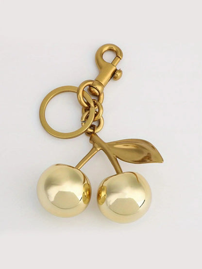 Cherry Keychain, Keychain Accessories, Girly Keychain for Bags, Women's Bag Pendant, Fashion Trend Exquisite Pendant, Women's Backpack Elegant Pendant, Suitable for Valentine's Day and Christmas Gift for Friends