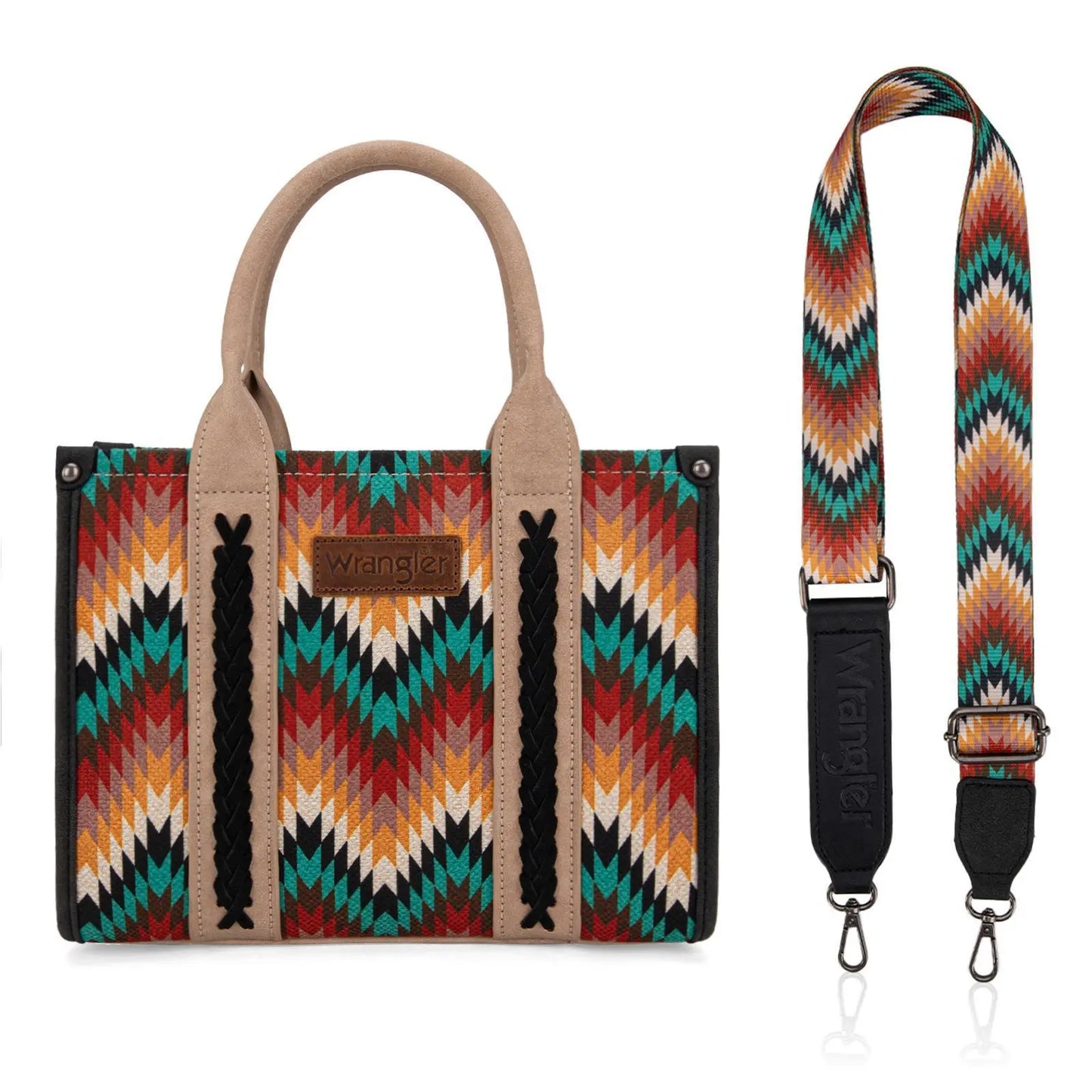 Wrangler Tote Bag for Women Purses Aztec Handbags Western Purses wrangler totebag wide tote