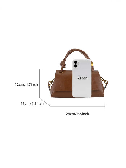 Small Satchel Bag, Casual Flip Cover Clutch for Shopping & Commuting, Crossbody Shoulder Bag, Classic Flap Shoulder, Fashion Bags