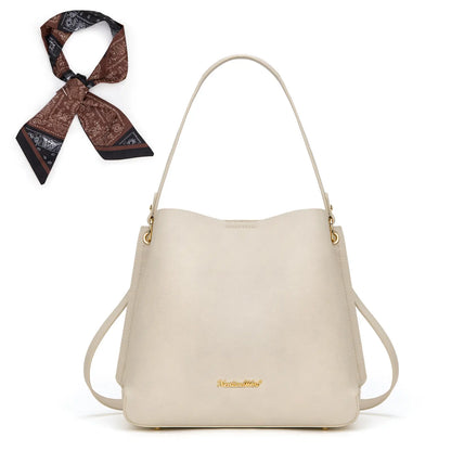 Montana West Medium Hobo Purse for Women 3 Compartment Bucket Shoulder Bag with Crossbody Strap