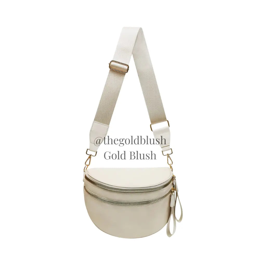 Gold Blush BEST SELLING Nylon Bum Bag Crossbody Bag MORE COLORS! Checkered Bum Bag Versatile Bum Bag