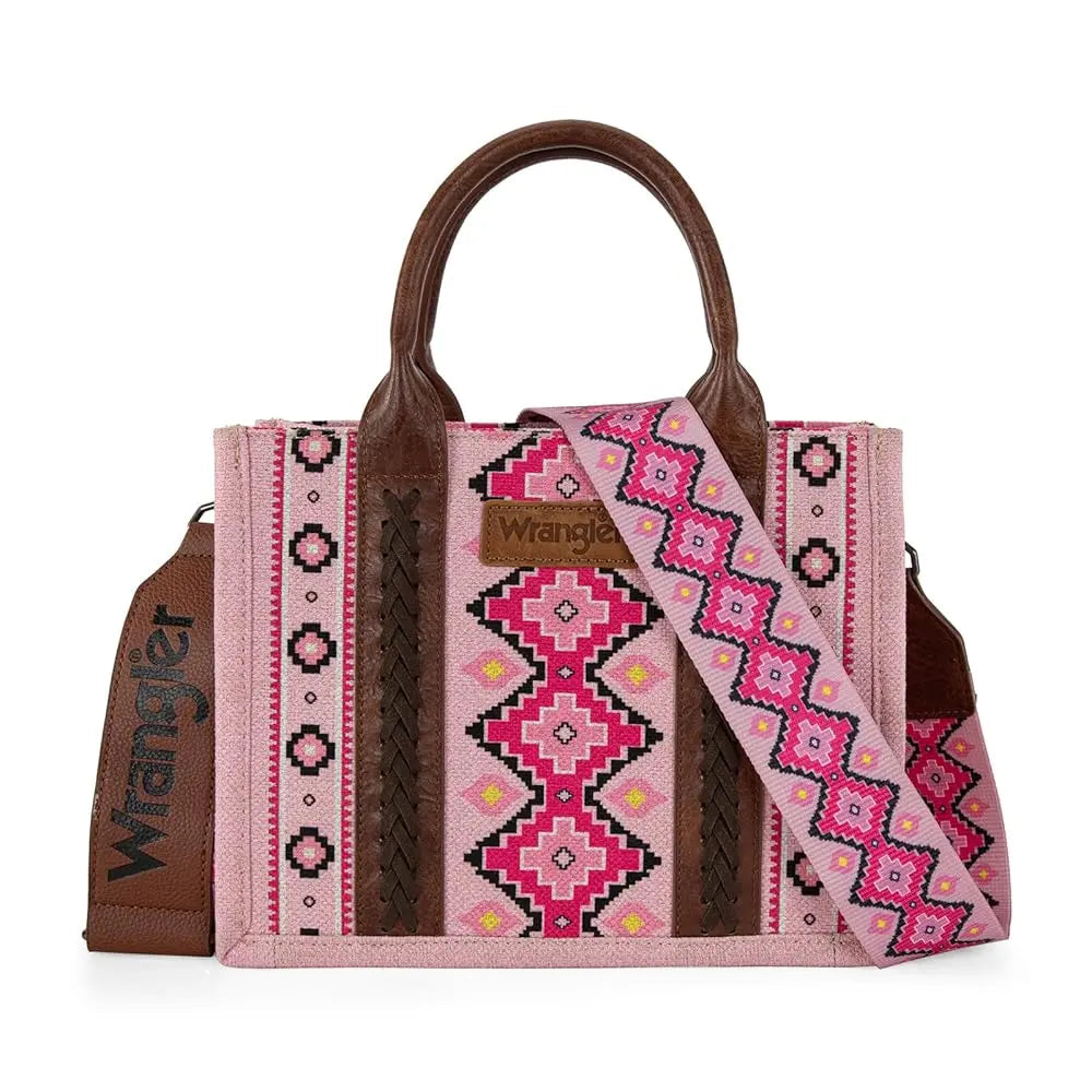 Wrangler Tote Bag for Women Purses Aztec Handbags Western Purses wrangler totebag wide tote