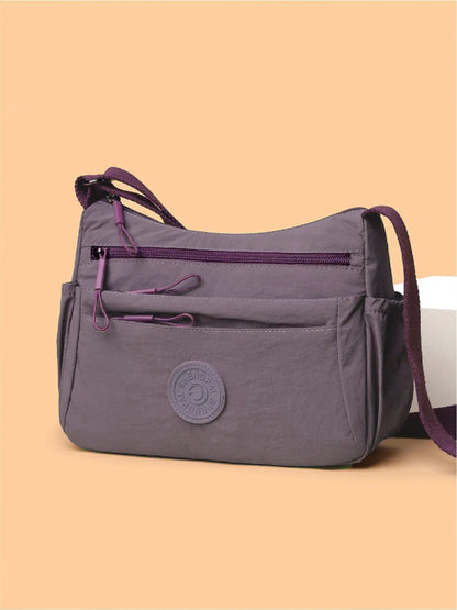 Women's Solid Color Fashionable Multi-pocket Zipper Crossbody Shoulder Bag for Daily Use, Casual Trendy Versatile High-quality Daily Commuting Bag, Crossbody Purse, Casual Trendy Purses