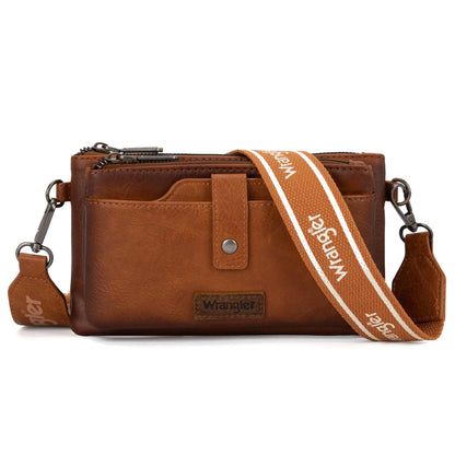 Wrangler Wallet Purse for Women Multi-function Crossbody Bags Wallet Women with Double Layer Small Purse