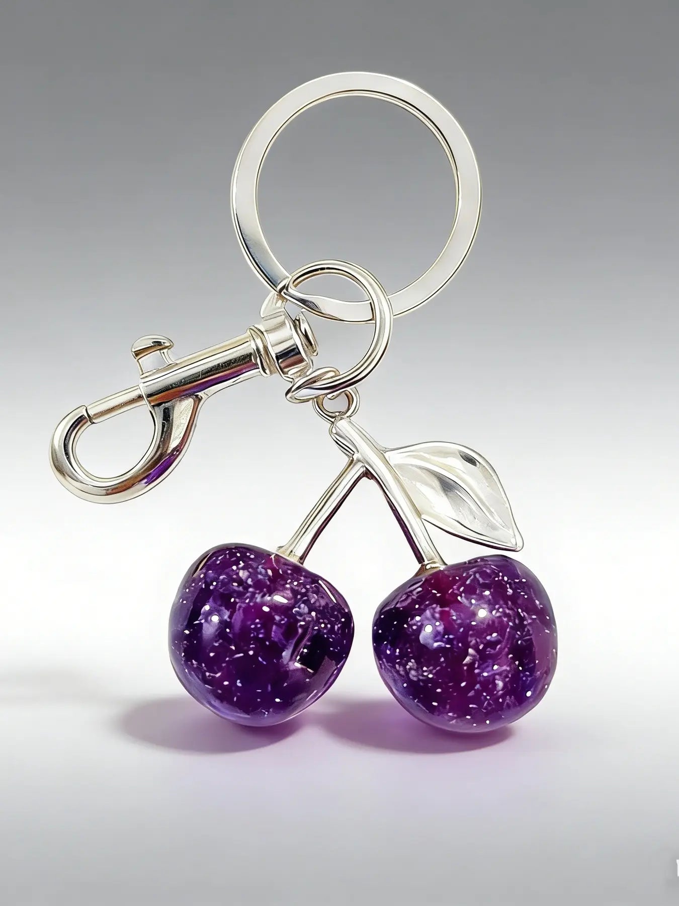 Cherry Keychain, Keychain Accessories, Girly Keychain for Bags, Women's Bag Pendant, Fashion Trend Exquisite Pendant, Women's Backpack Elegant Pendant, Suitable for Valentine's Day and Christmas Gift for Friends