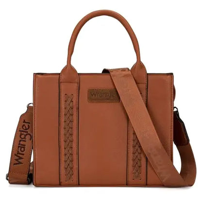 Wrangler Medium Tote Bag Top Handle Handbags Satchel Bag Women with Crossbody Strap