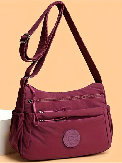 Women's Solid Color Fashionable Multi-pocket Zipper Crossbody Shoulder Bag for Daily Use, Casual Trendy Versatile High-quality Daily Commuting Bag, Crossbody Purse, Casual Trendy Purses