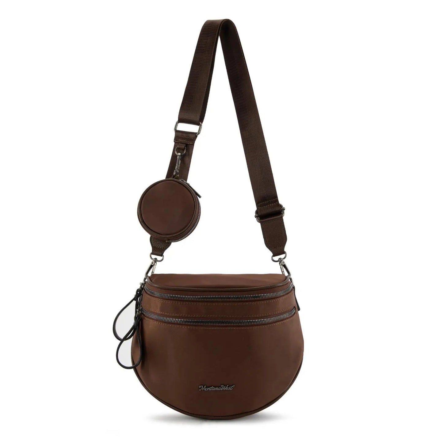 Montana West Large Bum Bag Nylon Crossbody Bags Mom Purse with with Coin Purse