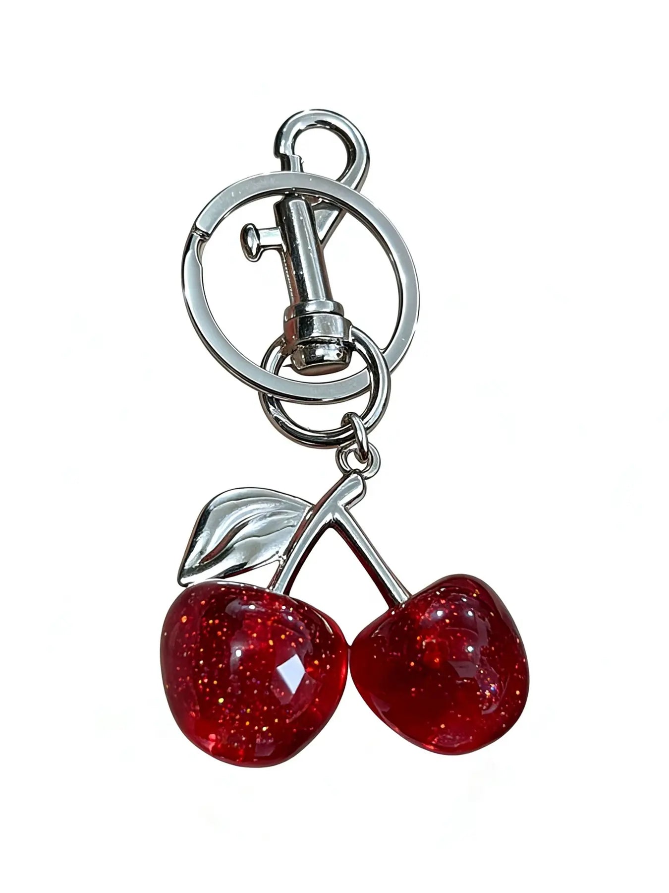 Cherry Keychain, Keychain Accessories, Girly Keychain for Bags, Women's Bag Pendant, Fashion Trend Exquisite Pendant, Women's Backpack Elegant Pendant, Suitable for Valentine's Day and Christmas Gift for Friends